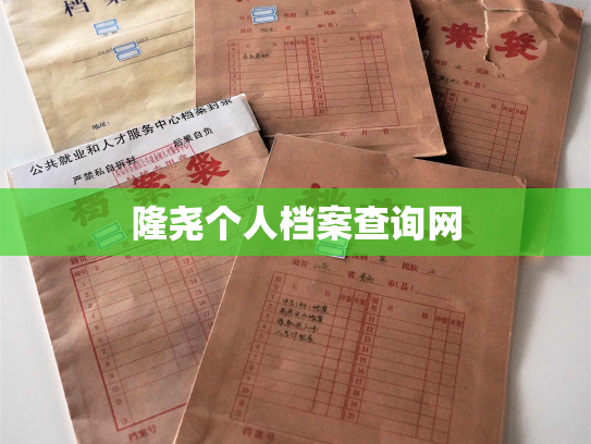 隆尧个人档案查询网