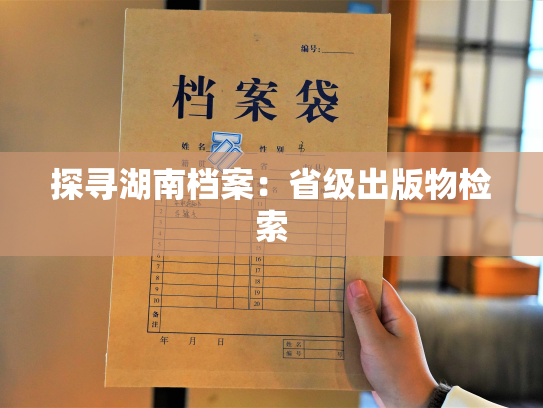 探寻湖南档案：省级出版物检索