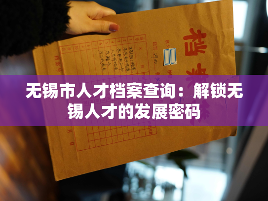 无锡市人才档案查询：解锁无锡人才的发展密码