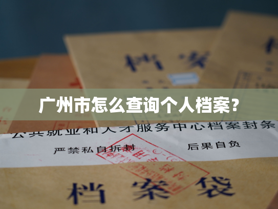广州市怎么查询个人档案？