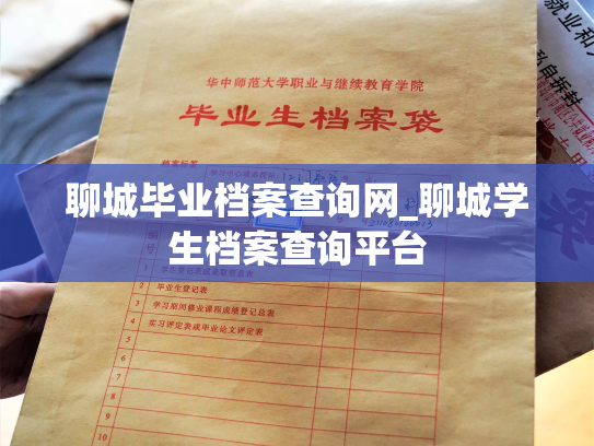 聊城毕业档案查询网_聊城学生档案查询平台