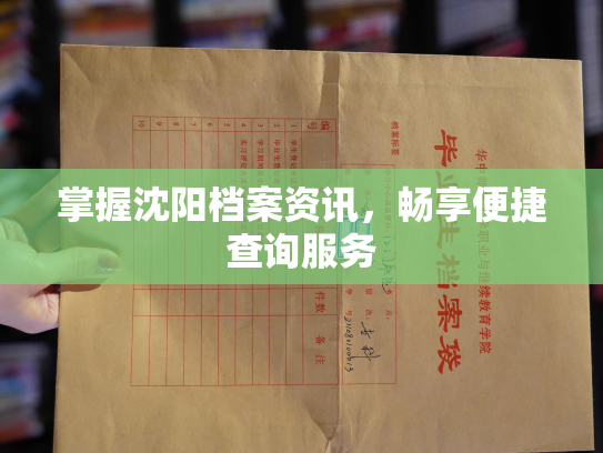 掌握沈阳档案资讯，畅享便捷查询服务