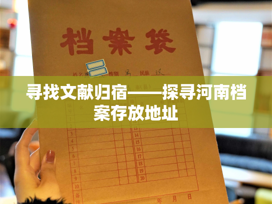 寻找文献归宿——探寻河南档案存放地址