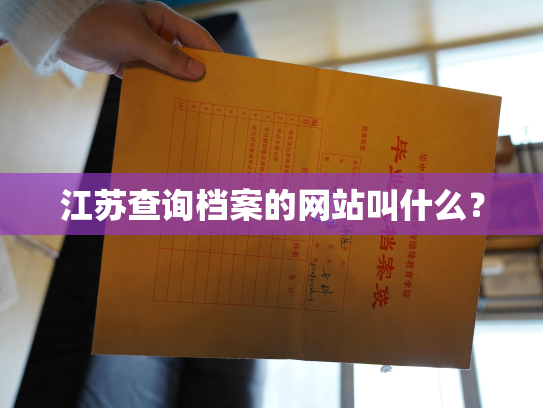 江苏查询档案的网站叫什么？