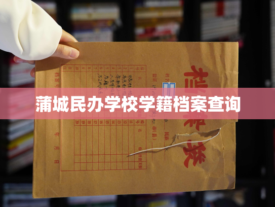 蒲城民办学校学籍档案查询