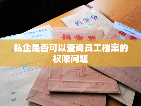 私企是否可以查询员工档案的权限问题