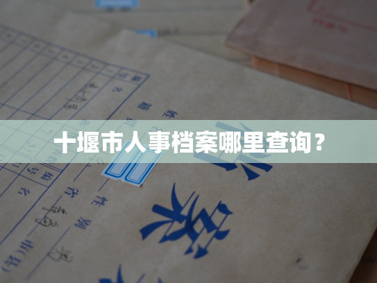 十堰市人事档案哪里查询？