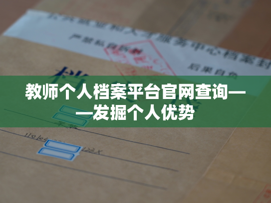 教师个人档案平台官网查询——发掘个人优势