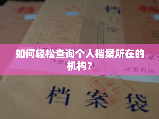 如何轻松查询个人档案所在的机构？