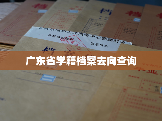 广东省学籍档案去向查询