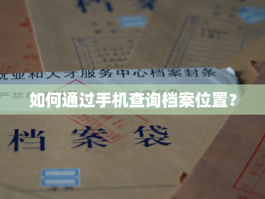 如何通过手机查询档案位置？