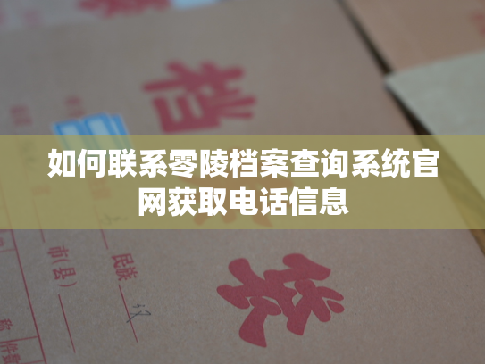 如何联系零陵档案查询系统官网获取电话信息