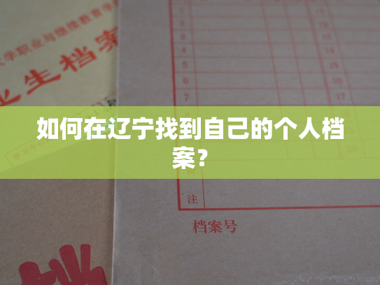 如何在辽宁找到自己的个人档案？