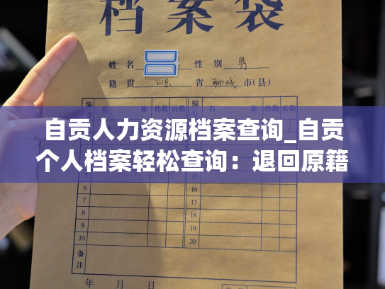 自贡人力资源档案查询_自贡个人档案轻松查询：退回原籍后如何查询指南