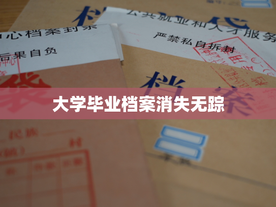 大学毕业档案消失无踪
