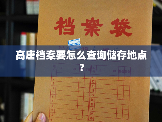 高唐档案要怎么查询储存地点？