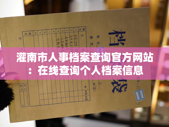 灌南市人事档案查询官方网站：在线查询个人档案信息