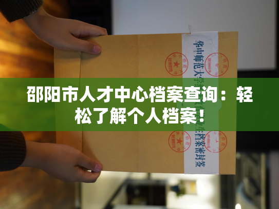 邵阳市人才中心档案查询：轻松了解个人档案！