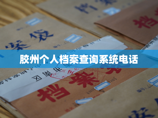 胶州个人档案查询系统电话