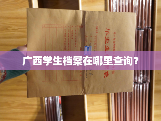 广西学生档案在哪里查询？
