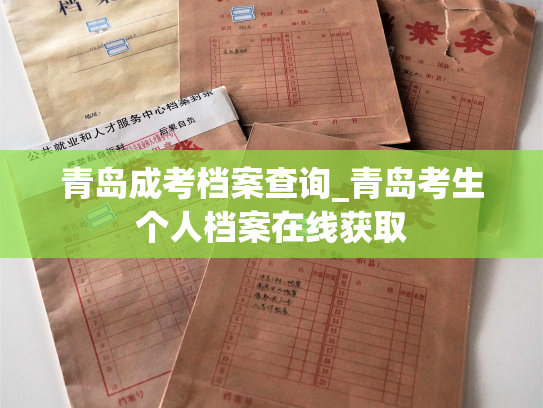 青岛成考档案查询_青岛考生个人档案在线获取