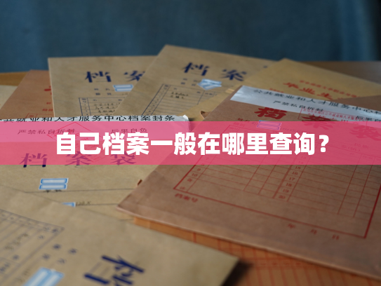 自己档案一般在哪里查询？