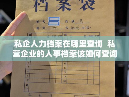 私企人力档案在哪里查询  私营企业的人事档案该如何查询？
