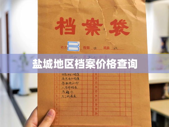 盐城地区档案价格查询