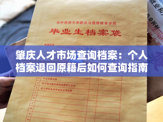 肇庆人才市场查询档案：个人档案退回原籍后如何查询指南