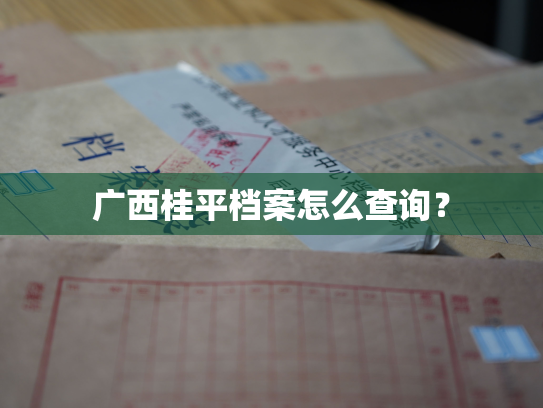 广西桂平档案怎么查询？