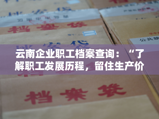云南企业职工档案查询：“了解职工发展历程，留住生产价值”
