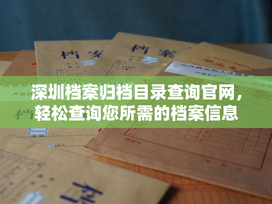 深圳档案归档目录查询官网，轻松查询您所需的档案信息