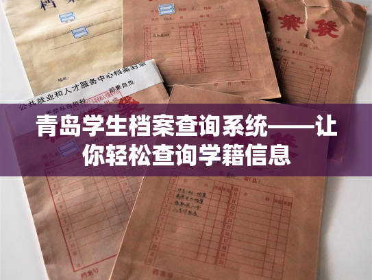 青岛学生档案查询系统——让你轻松查询学籍信息