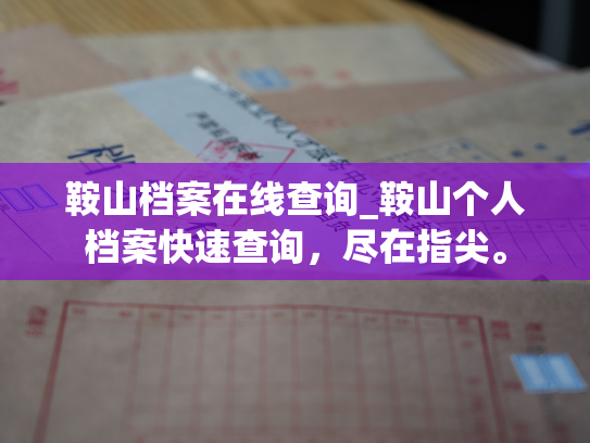 鞍山档案在线查询_鞍山个人档案快速查询，尽在指尖。