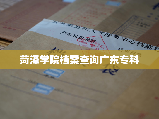菏泽学院档案查询广东专科