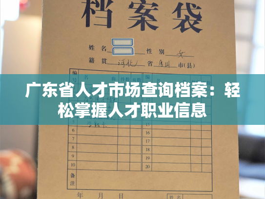 广东省人才市场查询档案：轻松掌握人才职业信息
