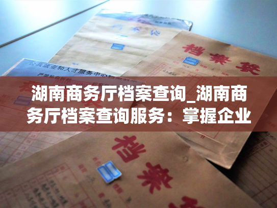湖南商务厅档案查询_湖南商务厅档案查询服务：掌握企业档案历史，助力商界腾飞