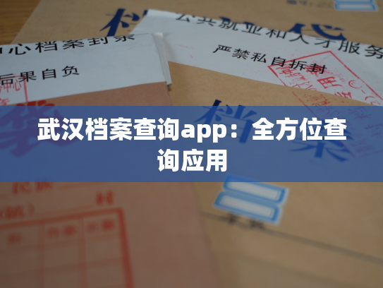 武汉档案查询app：全方位查询应用