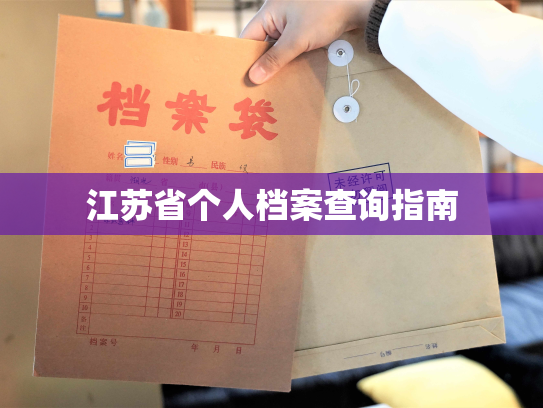 江苏省个人档案查询指南