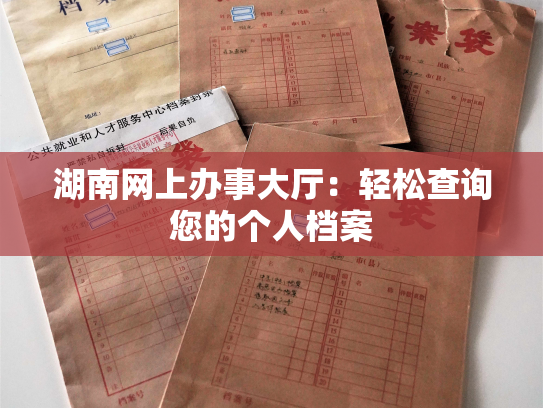 湖南网上办事大厅：轻松查询您的个人档案