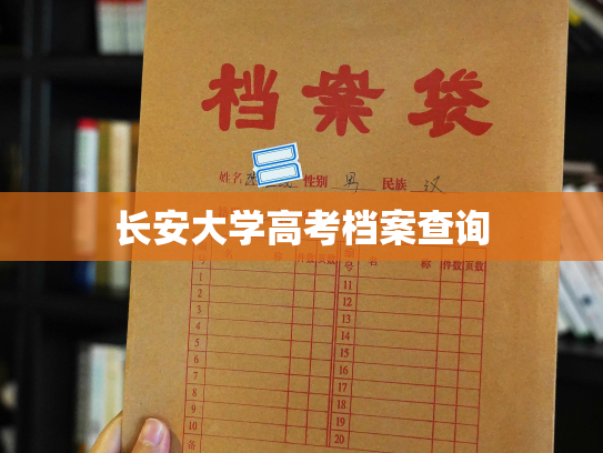 长安大学高考档案查询
