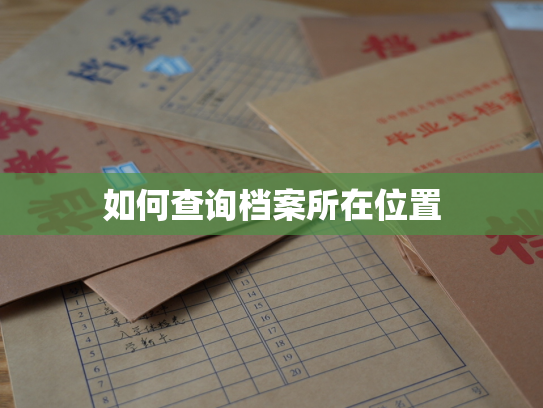如何查询档案所在位置