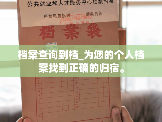 档案查询到档_为您的个人档案找到正确的归宿。