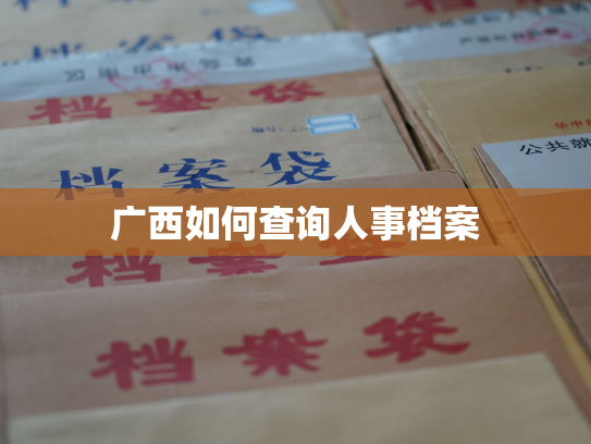 广西如何查询人事档案