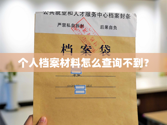 个人档案材料怎么查询不到？