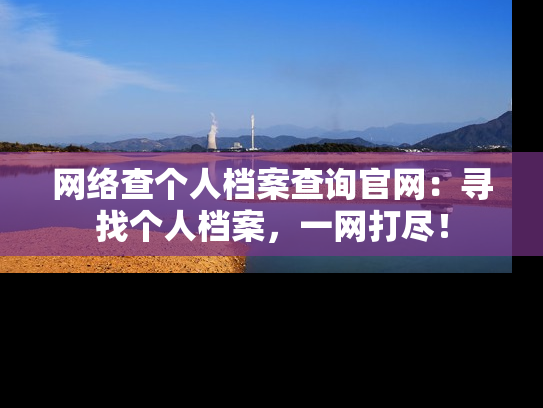 网络查个人档案查询官网：寻找个人档案，一网打尽！