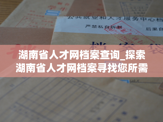 湖南省人才网档案查询_探索湖南省人才网档案寻找您所需资料。