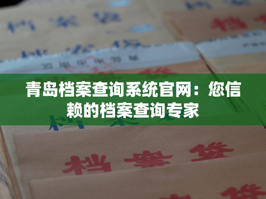青岛档案查询系统官网：您信赖的档案查询专家