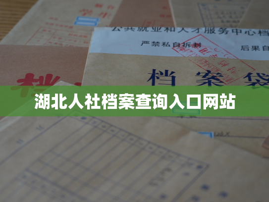 湖北人社档案查询入口网站
