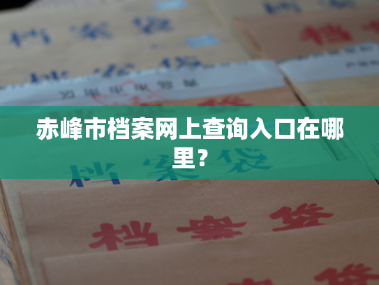 赤峰市档案网上查询入口在哪里？